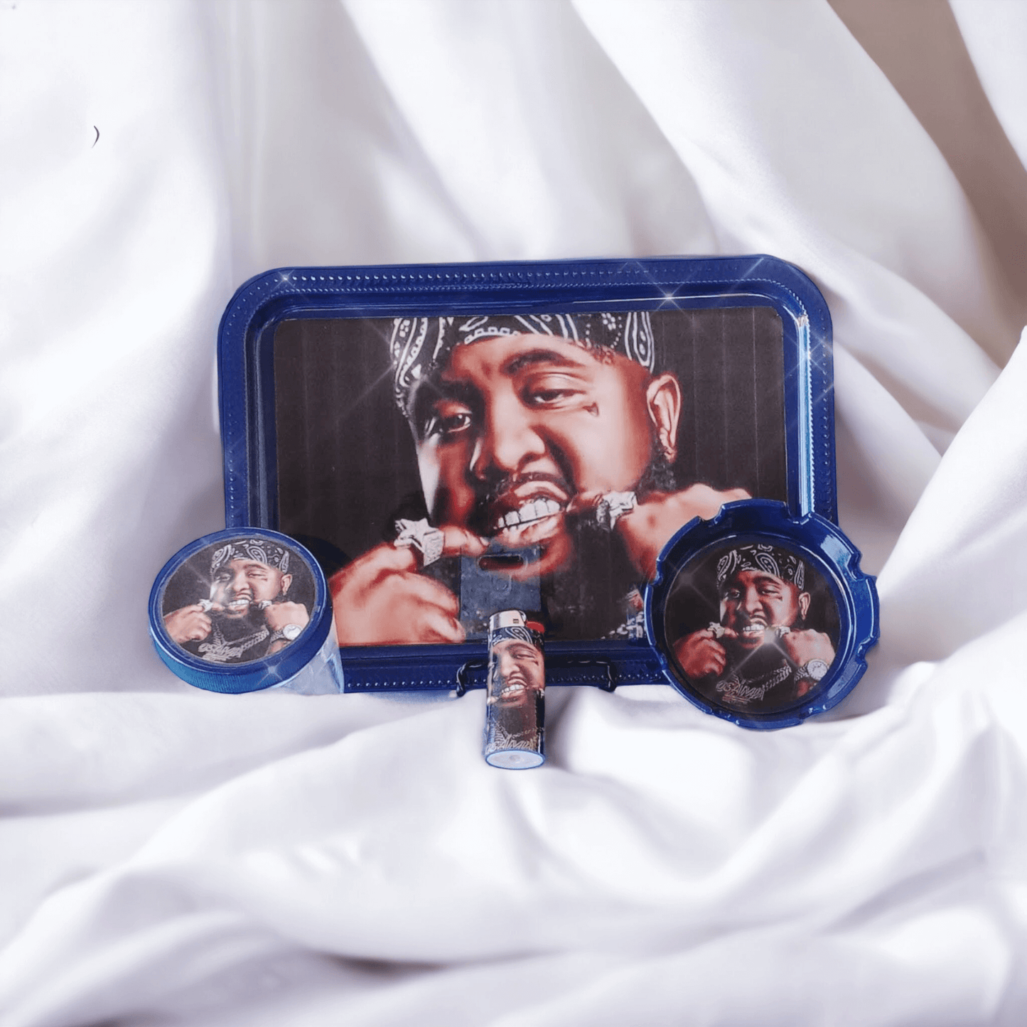 Rolling Tray Set | Mo3 (Blue)