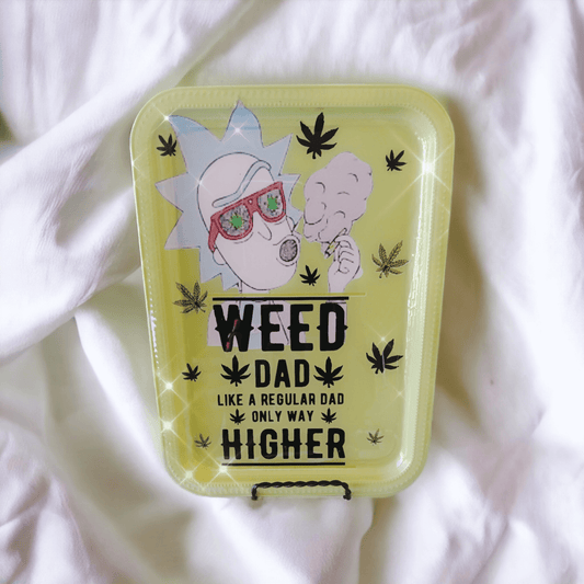 Rolling Tray Set | Rick and Morty "weed dad "