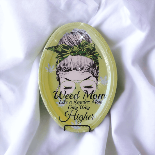 Decorative Rolling Tray "Weed Mom"